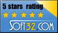 5 Stars on Soft32.com